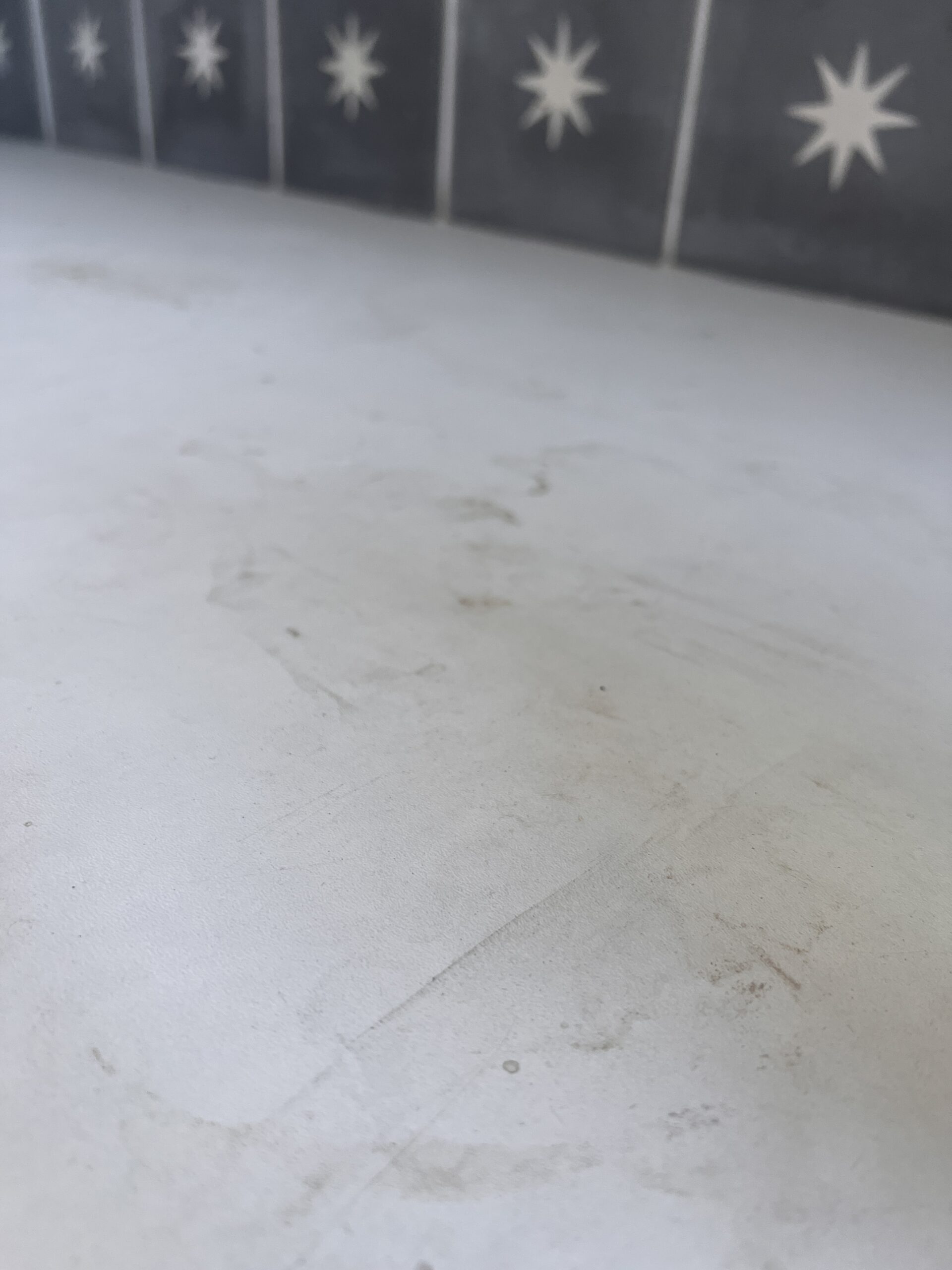 Kitchen worktop before cleaning